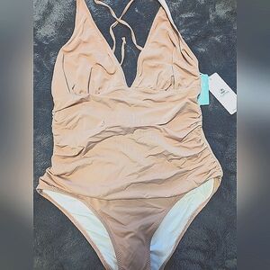 BNWOT dusty pink tummy control one piece CUPSHE (SIZE L)